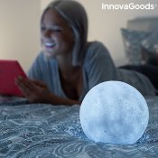 3D LED Måne Lampa-Laddningsbar