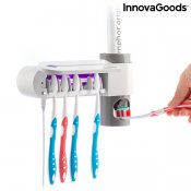 UV sterilisering för tandborstar med hållare och tandkrämsdispenser Smiluv InnovaGoods