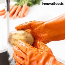 skrubbhandskar för frukt och grönsaker InnovaGoods Kitchen Foodies
