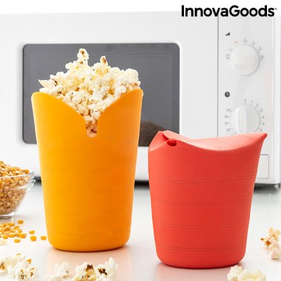 Popbox Popcornkålar för microvågsugn 2-pack